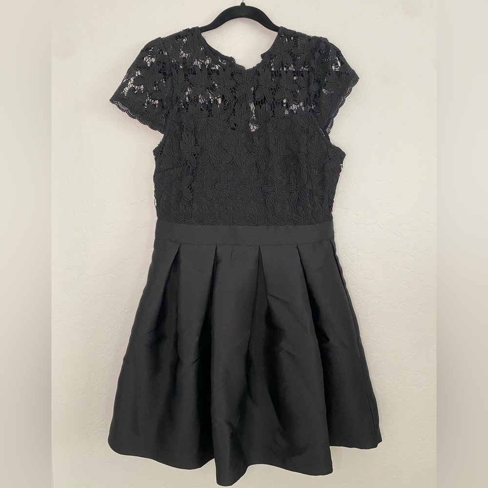 Just Me Dress Sz L Black Floral Lace Night out Prom Evening New Years Dress